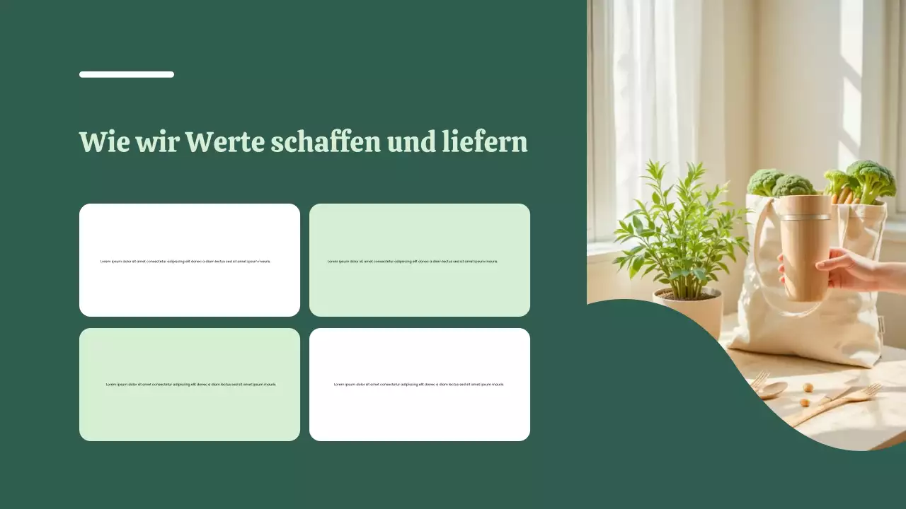 Pitch Deck für umweltfreundliche Startups – Präsentation