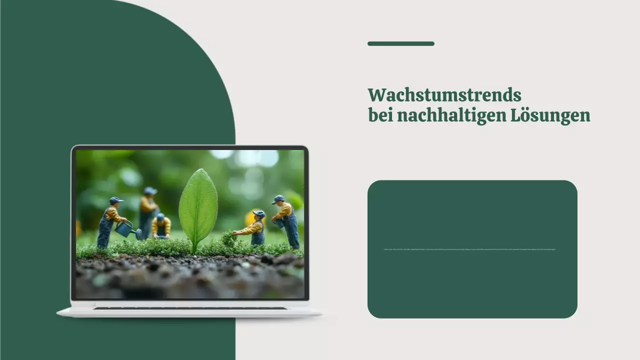 Pitch Deck für umweltfreundliche Startups – Präsentation