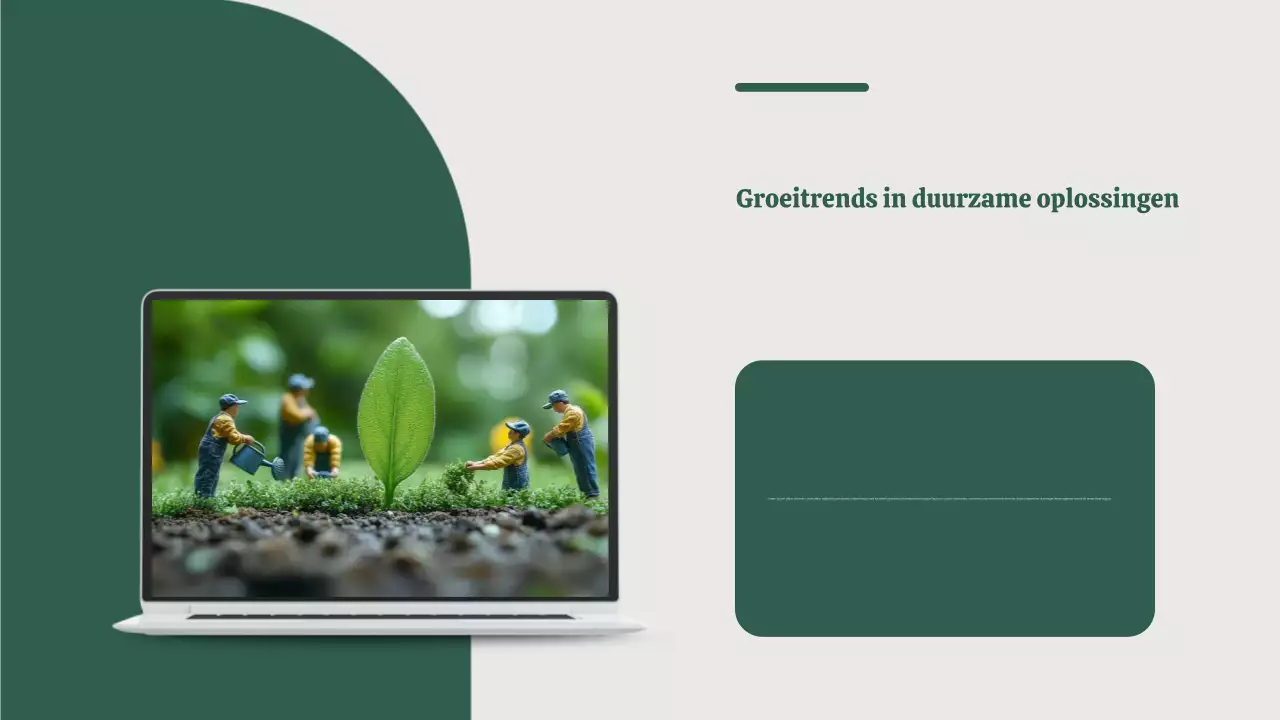 Pitch Deck voor milieuvriendelijke startups Presentatie