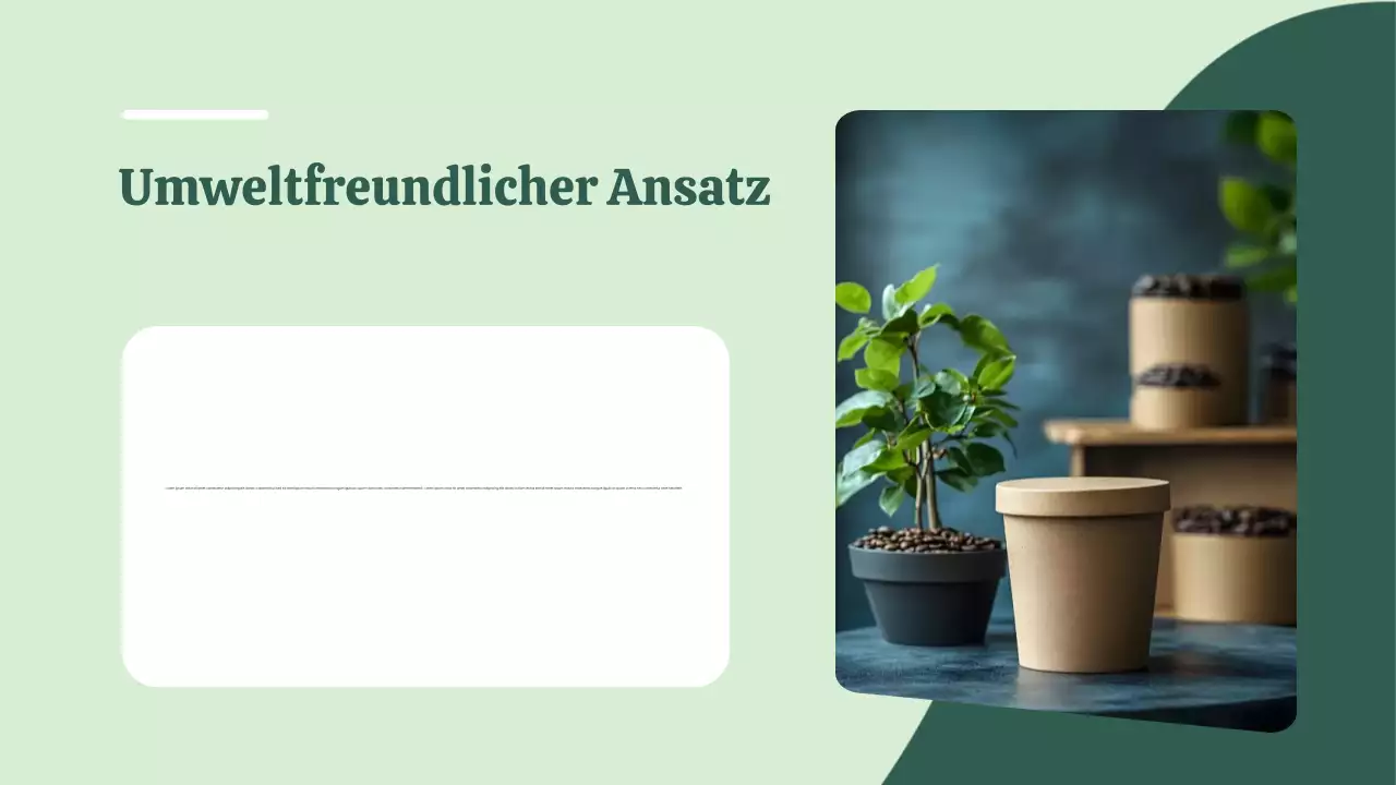 Pitch Deck für umweltfreundliche Startups – Präsentation