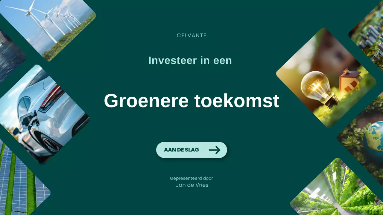 Groene Moderne Duurzaamheid Promotie Presentatie