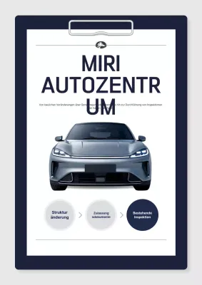 Graue moderne Autoservice-Werbung