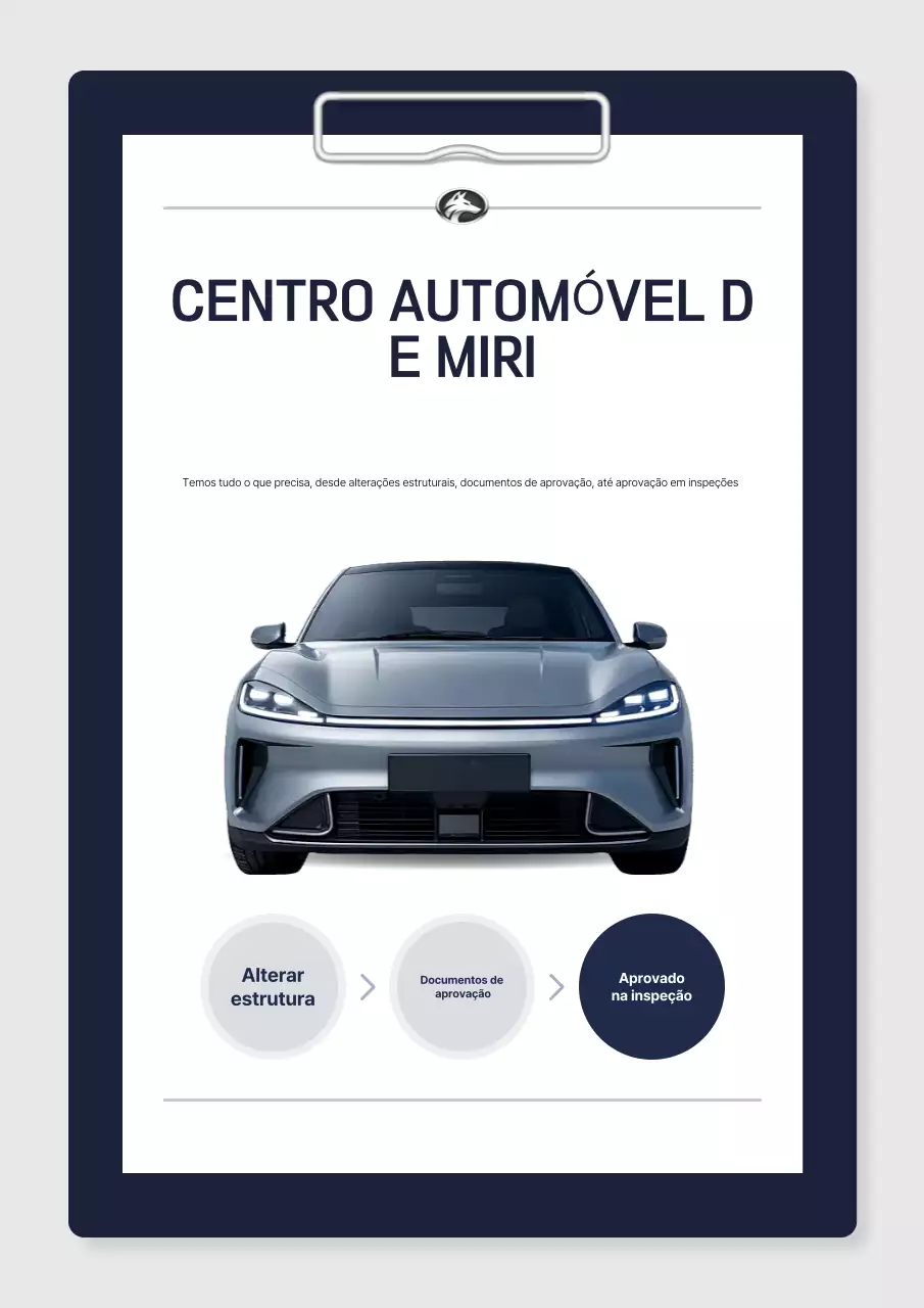 Anúncio de serviço de carro moderno cinza