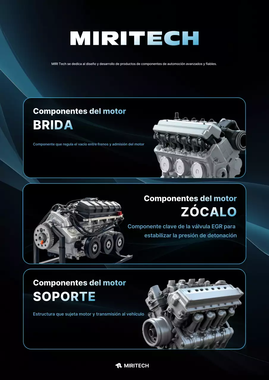Anuncio de piezas de automóviles modernos negros