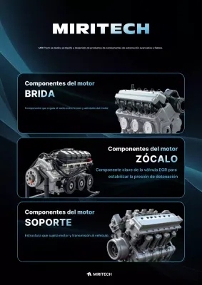 Anuncio de piezas de automóviles modernos negros