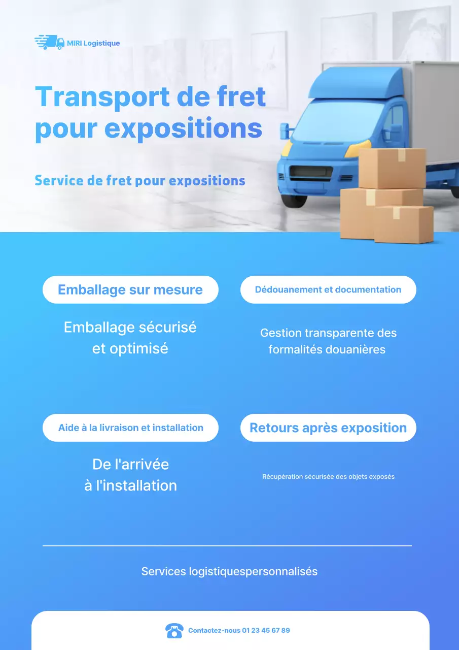 Guide de l'exposition Blue Modern