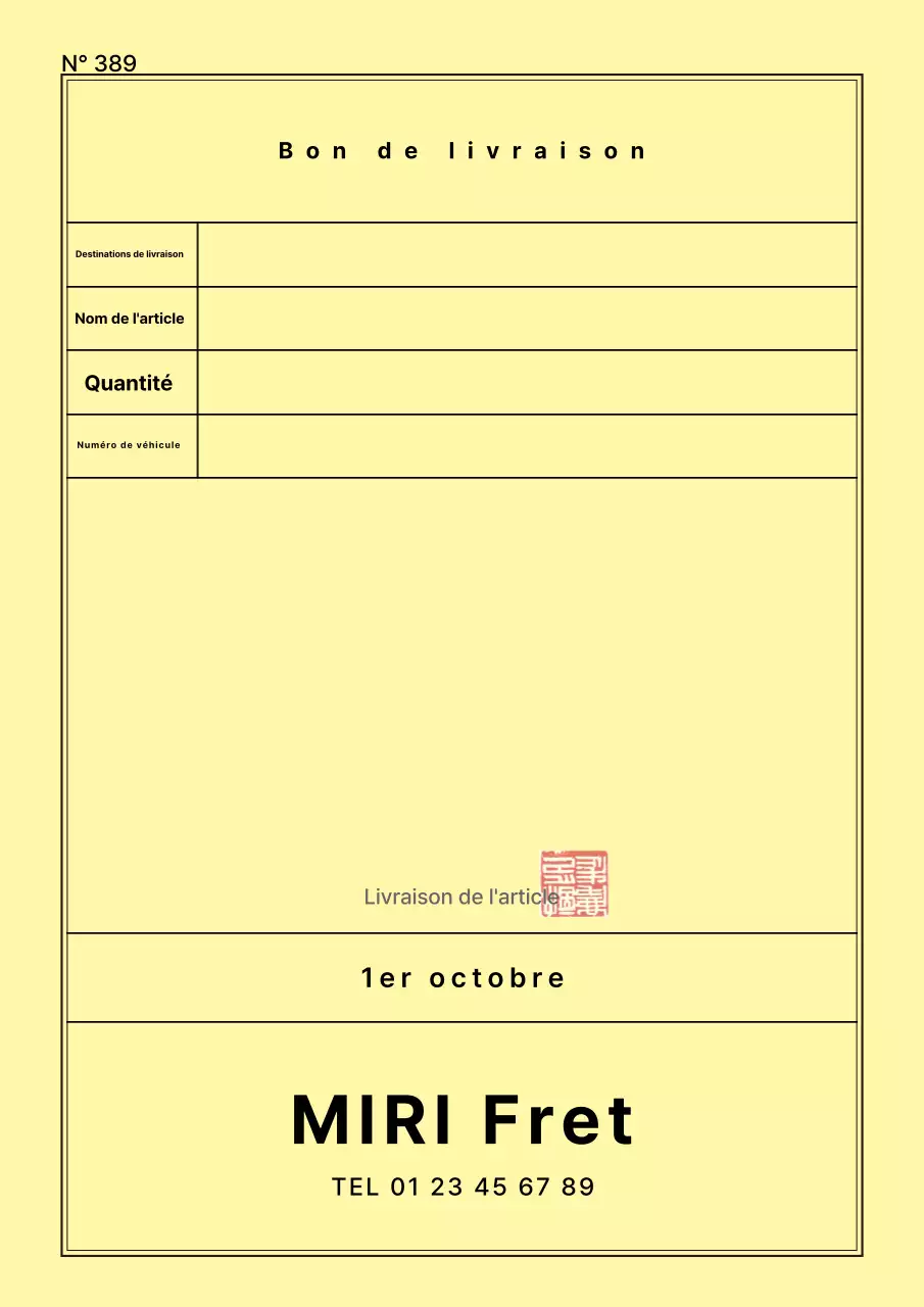 Une collection de modèles de documents logistiques de transport de marchandises blancs, soignés et ordonnés
