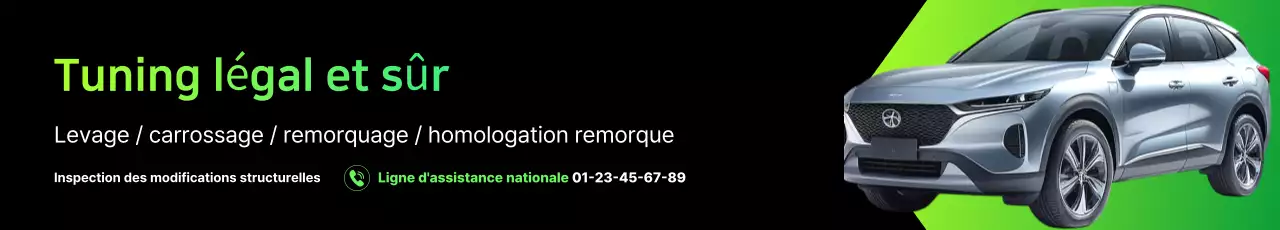 Publicité pour une voiture verte moderne