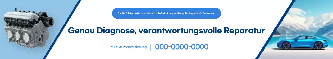 Blaue moderne Autowerbung
