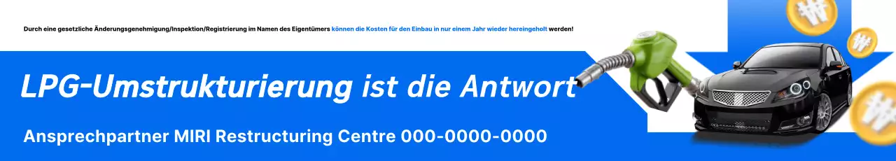 Blaue moderne Autowerbung