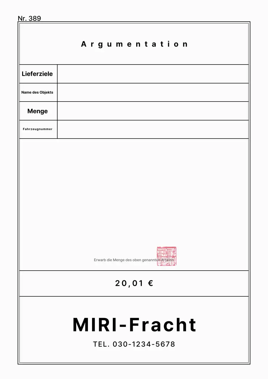 Eine Sammlung sauberer und ordentlicher weißer Dokumentenvorlagen für die Frachttransportlogistik