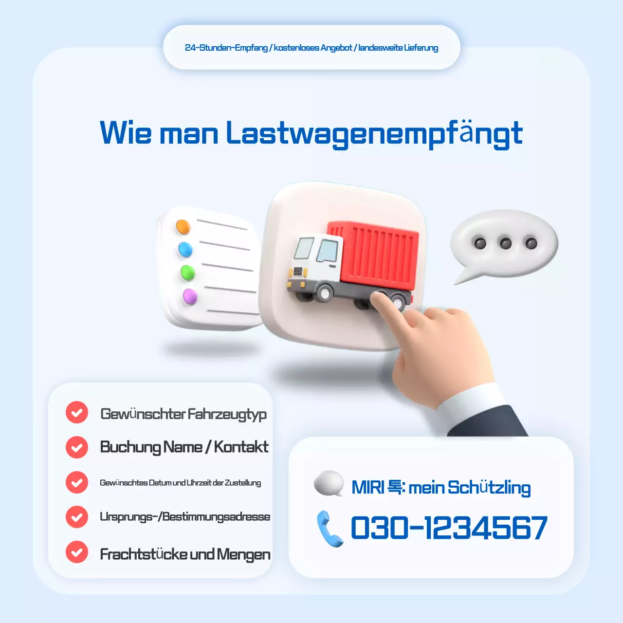 Sky Blue Modern Logistics Guide