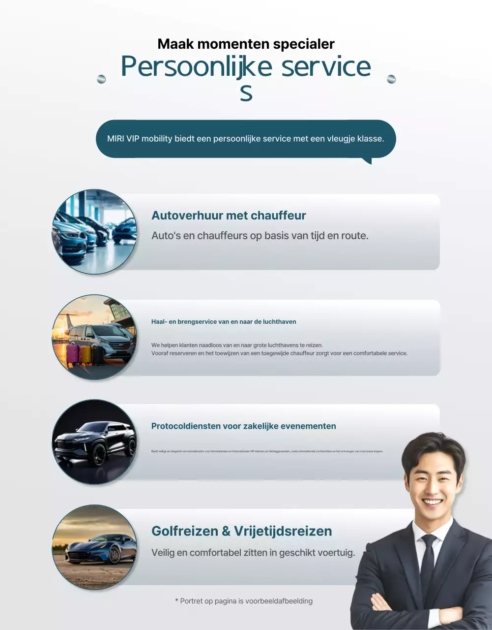 Promotie van luxe ceremoniële diensten in hemelsblauw