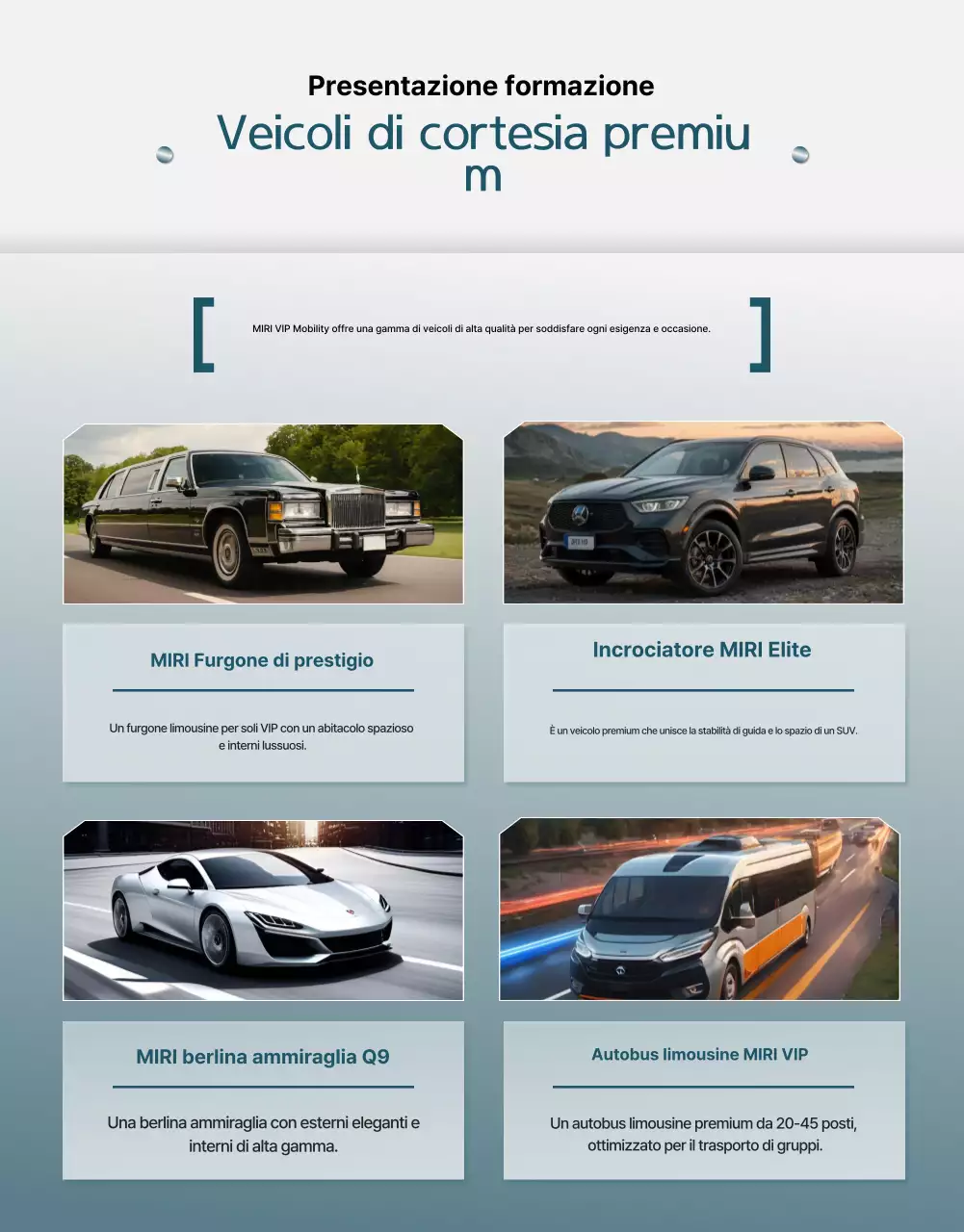 Promozione del servizio cerimoniale di lusso in azzurro cielo