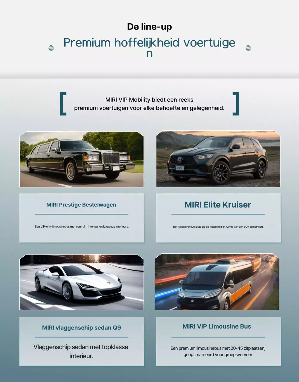 Promotie van luxe ceremoniële diensten in hemelsblauw