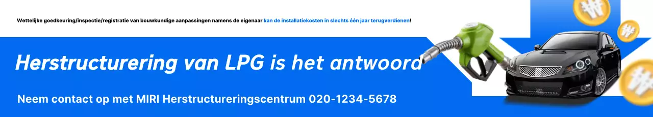 Blauwe moderne auto-advertentie