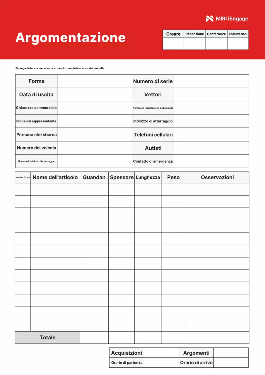 Manuale del documento semplice rosso