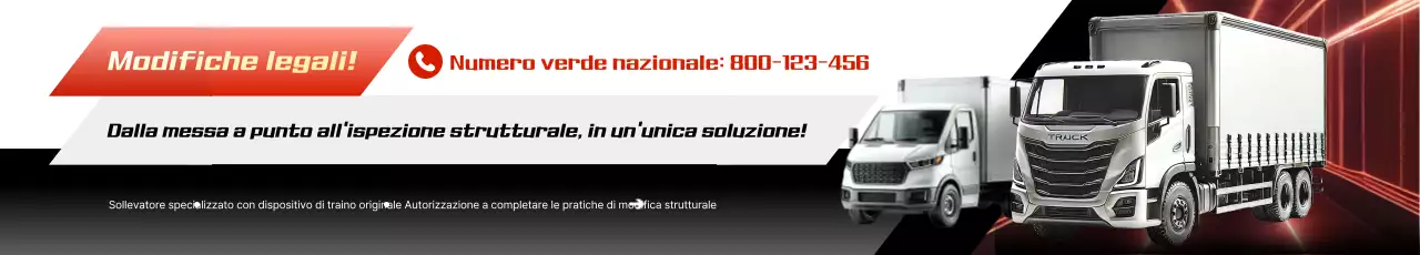 Pubblicità di messa a punto di auto moderne rosse
