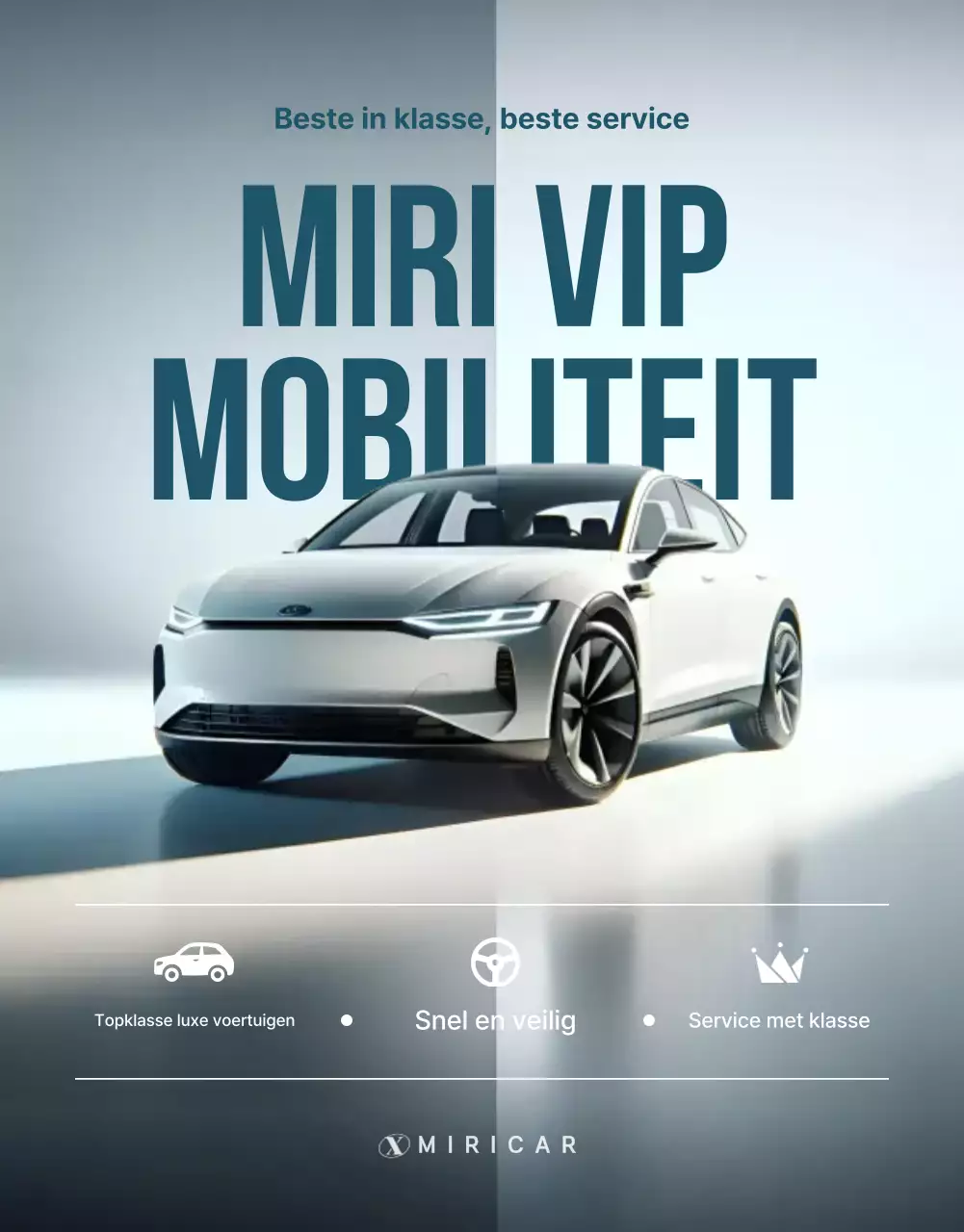 Promotie van luxe ceremoniële diensten in hemelsblauw