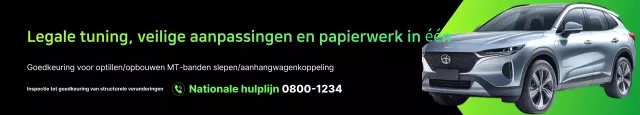 Groene moderne auto-advertentie