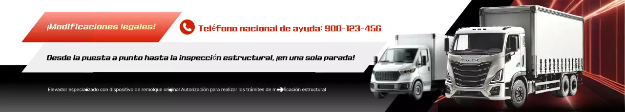 Anuncio de tuning de coches modernos de color rojo