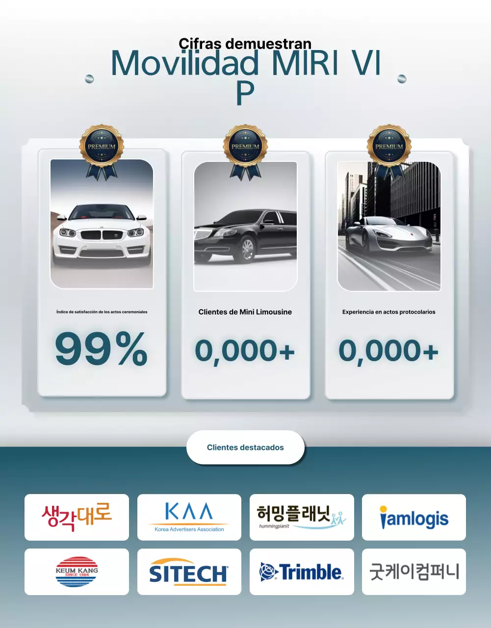 Promoción de servicio ceremonial de lujo en color azul cielo