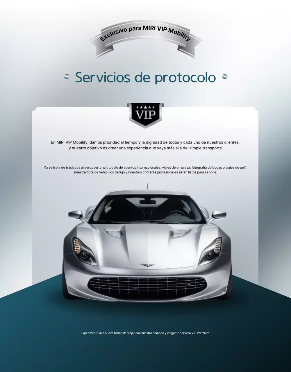 Promoción de servicio ceremonial de lujo en color azul cielo