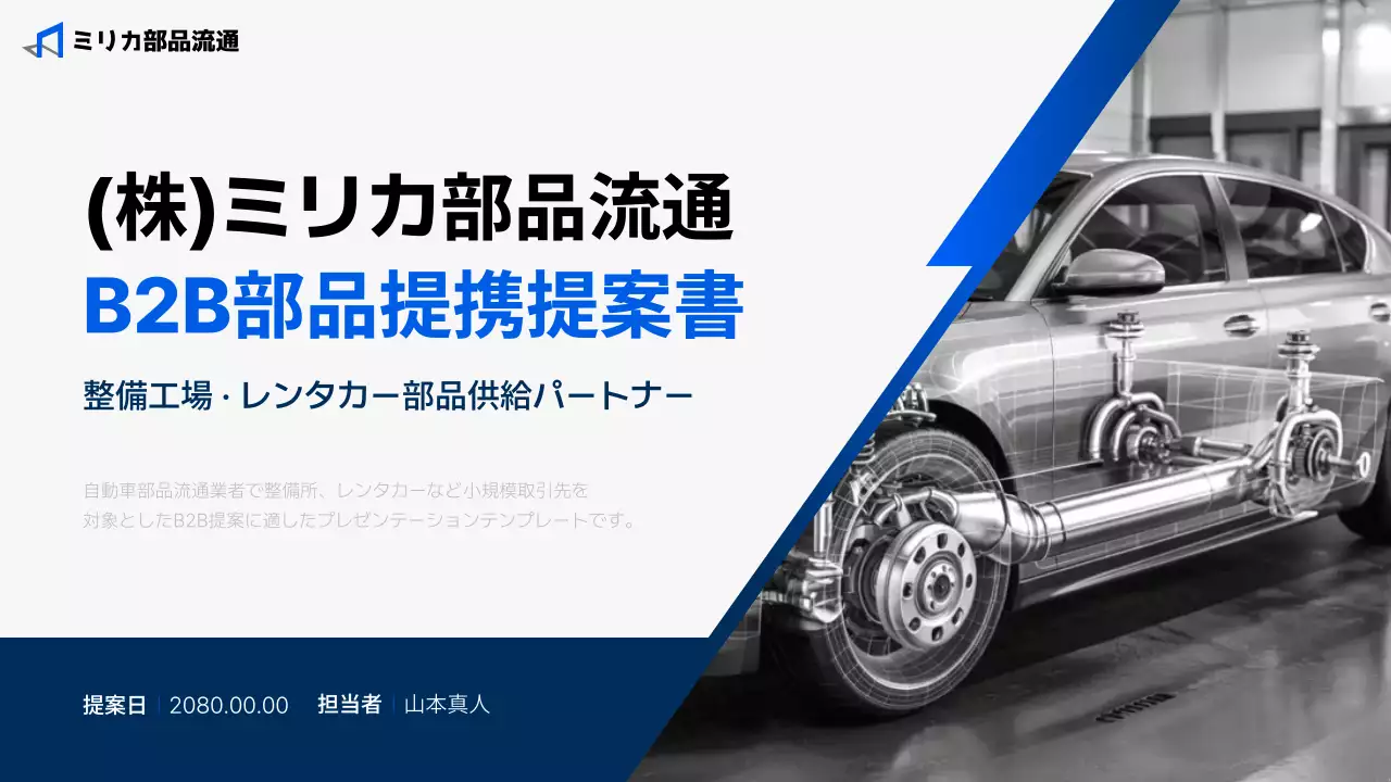 ブルーモダンカー提案書