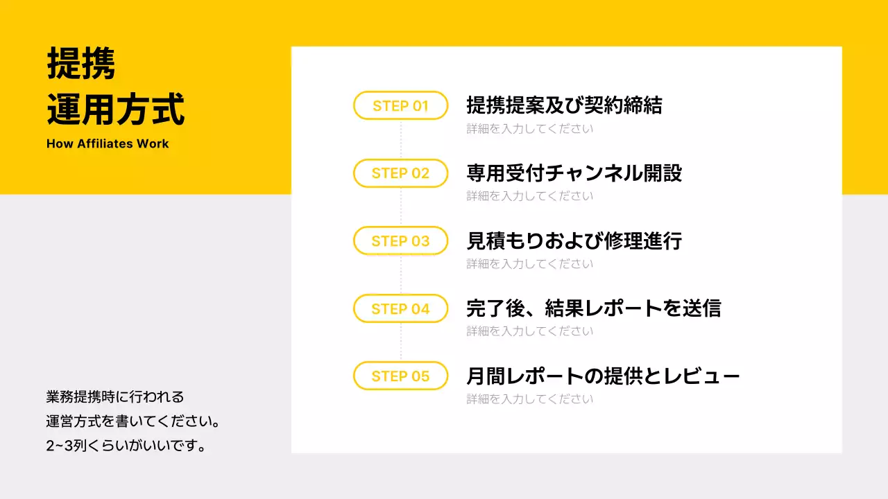 黄色 モダン 自動車 名刺