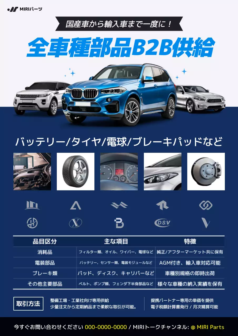 青 モダン 自動車 ポスター