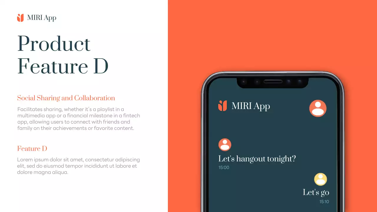 Orange Modern Mobile Application Presentation