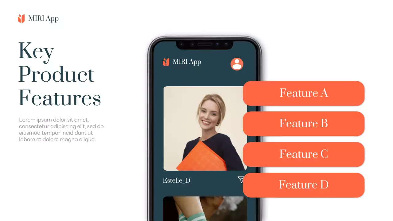 Orange Modern Mobile Application Presentation