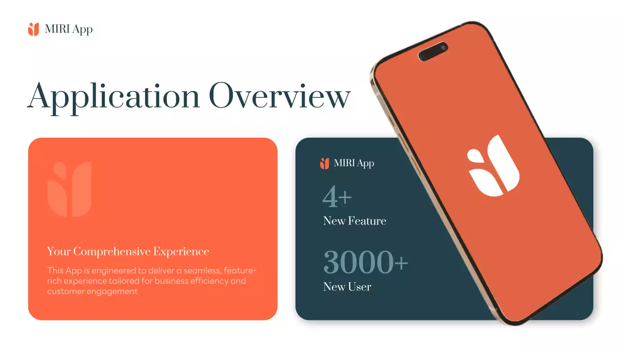 Orange Modern Mobile Application Presentation