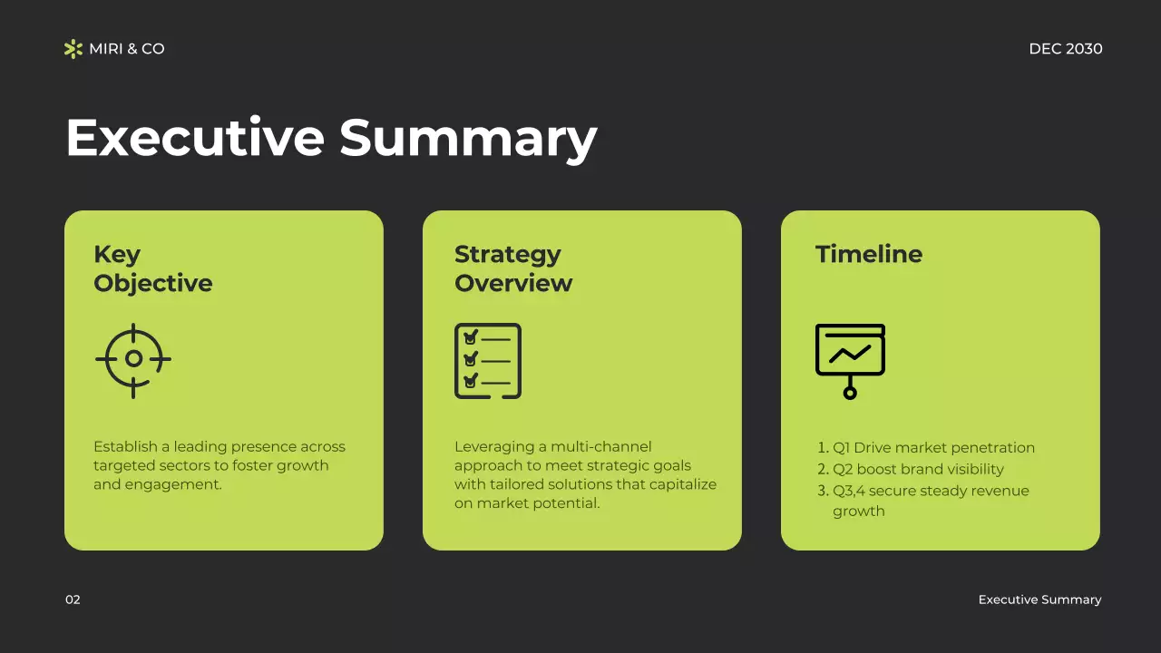 Green Minimal Business Presentation