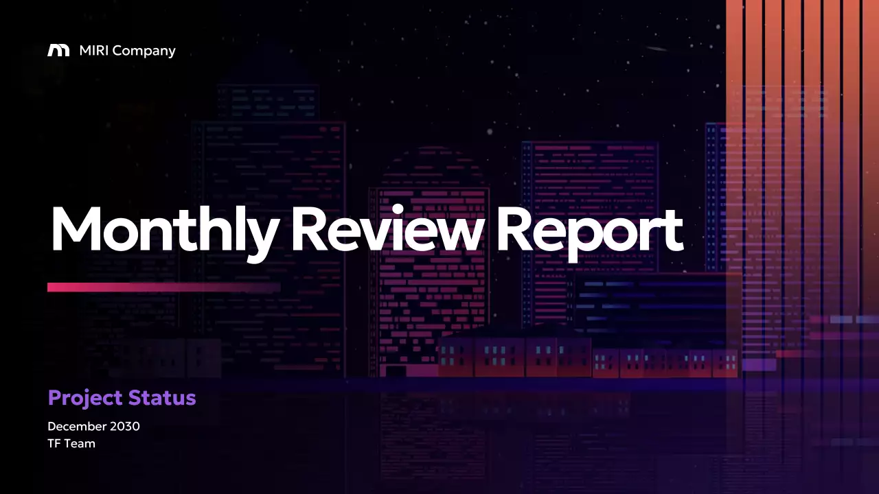 Purple Modern Business Report Presentation