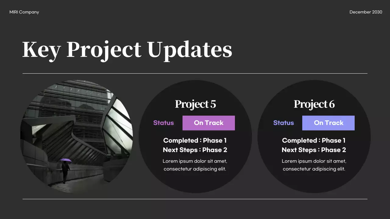 Black Modern Business Report Presentation