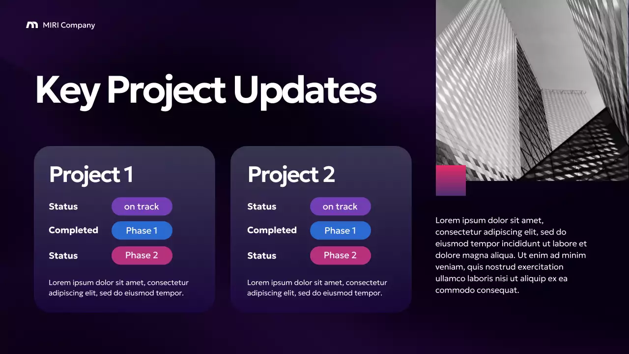 Purple Modern Business Report Presentation