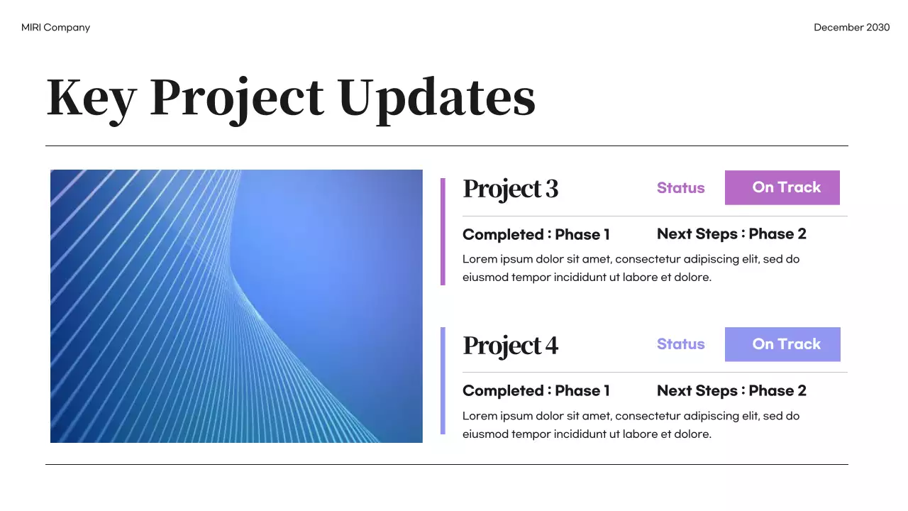 Black Modern Business Report Presentation