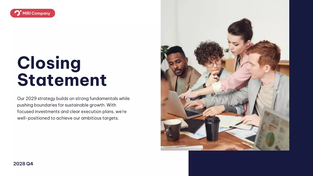 Bài trình bày báo cáo kinh doanh hiện đại màu đỏ