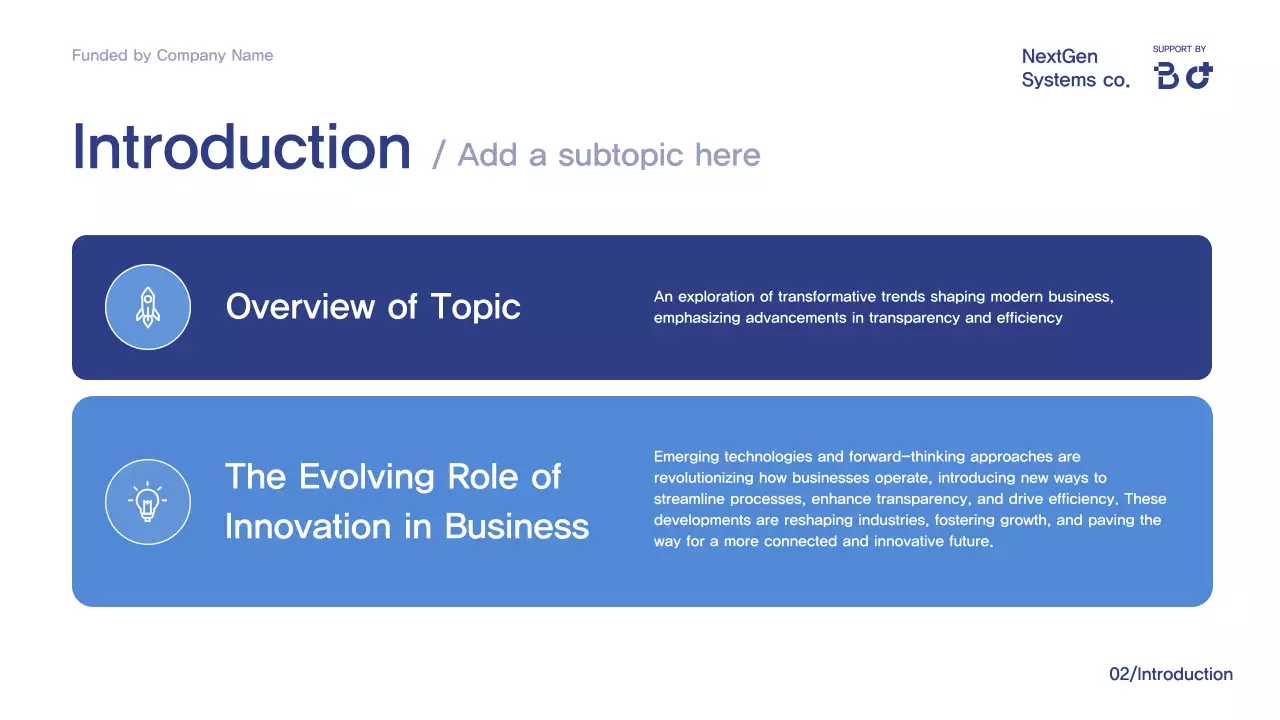 Blue Professional Conference Presentation