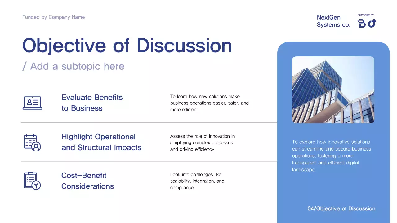 Blue Professional Conference Presentation