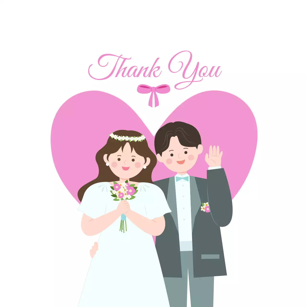 핑크 아기자기한 결혼 답례품