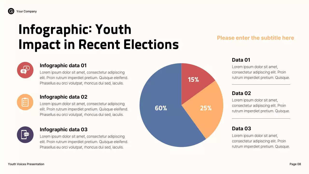 Blue Illustrative Youth Activism Lecture Presentation