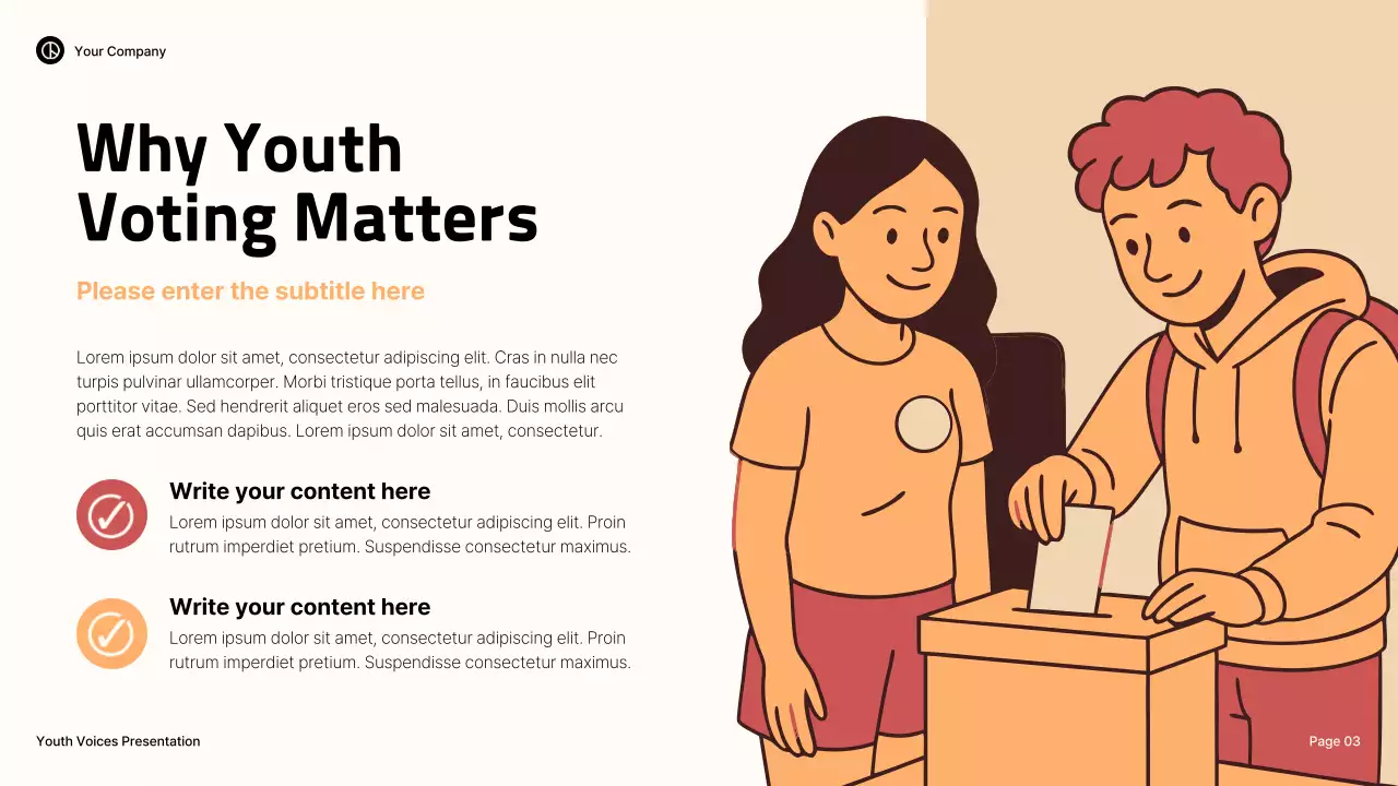 Blue Illustrative Youth Activism Lecture Presentation