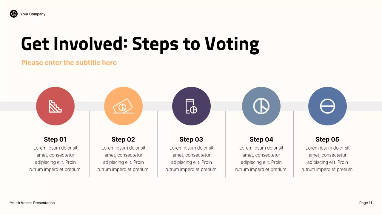 Blue Illustrative Youth Activism Lecture Presentation