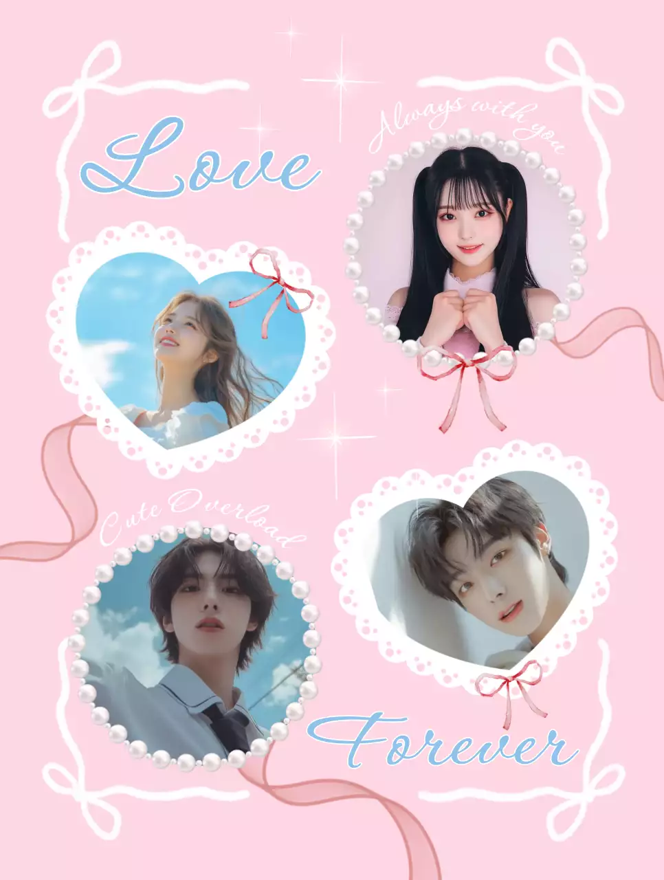 ピンク キュート 恋愛 ポスター かわいい