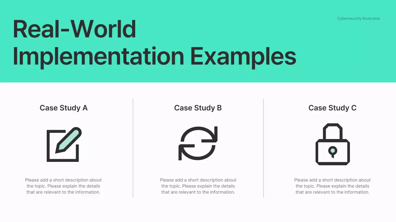 Teal Modern Cyber Safety Security Lecture Presentation