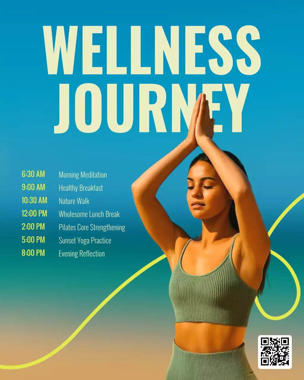 Teal Wellness Schedule Instagram Post