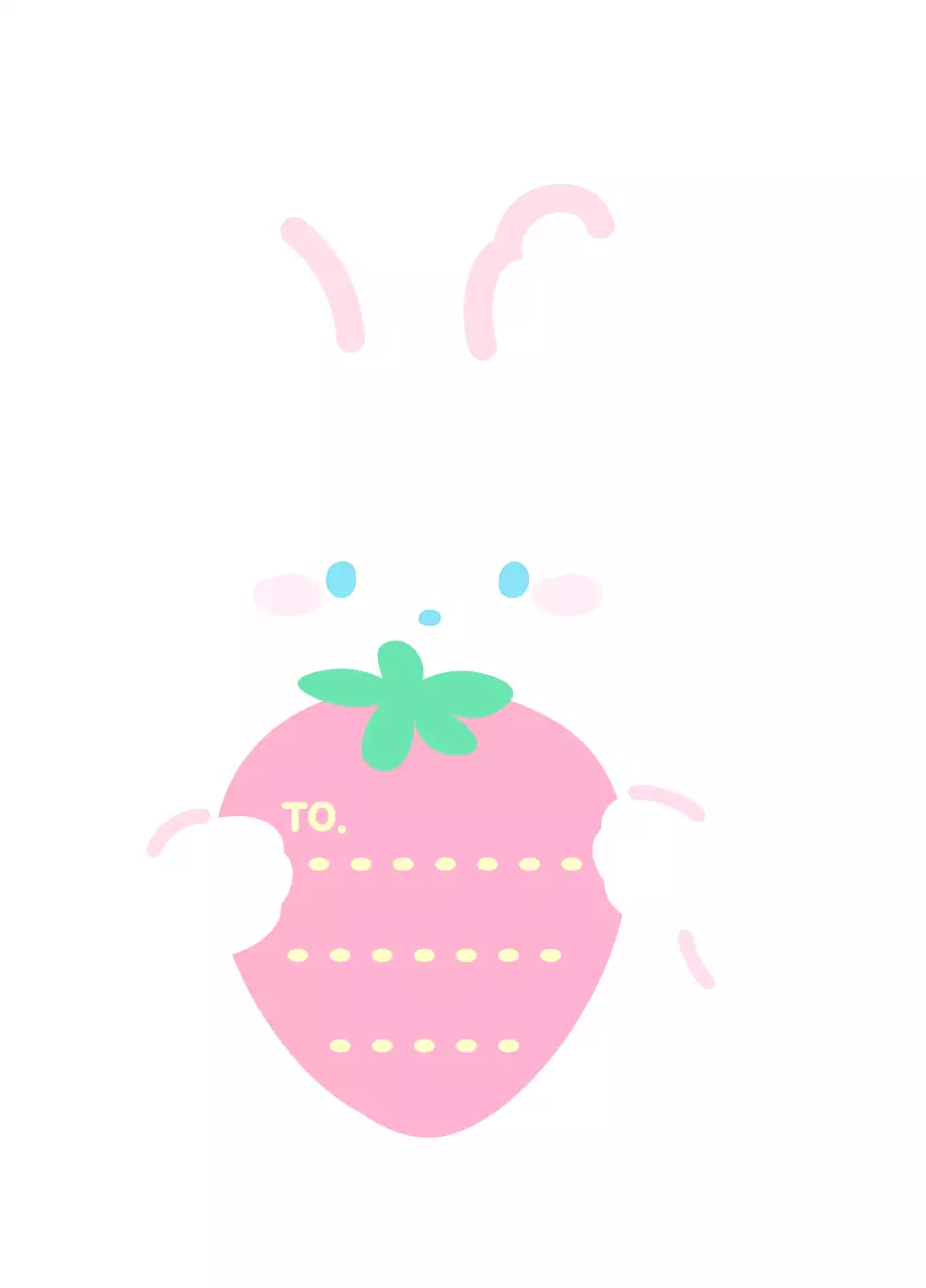 핑크 아기자기한 엽서 메모지