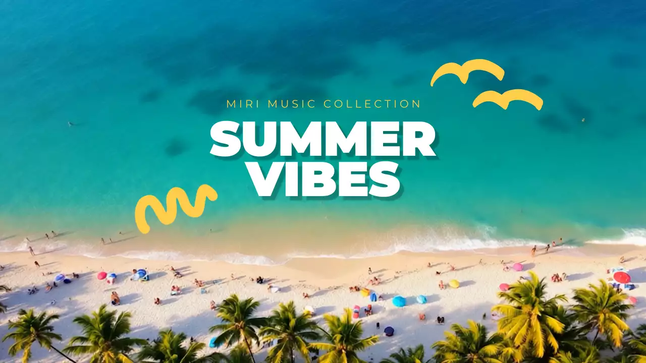 하늘색 트로피칼 여름 홍보